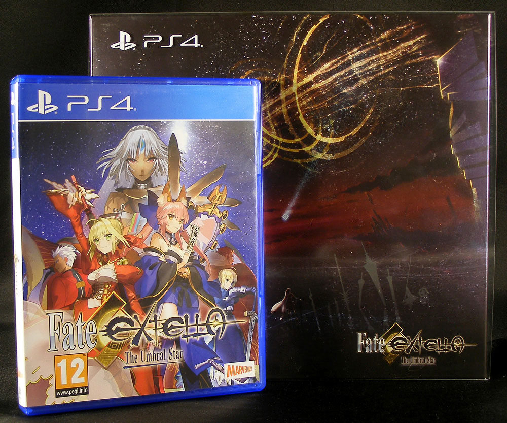 Front over of Fate/Extella and the Moon Crux Edition.